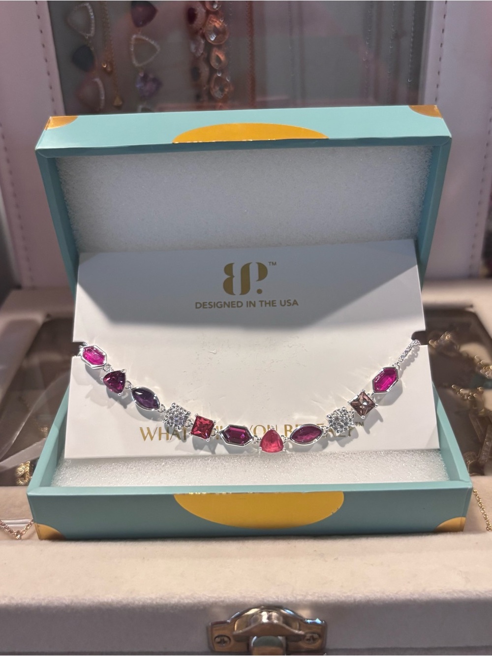 Jewel Candy Rio Heat on Silver Bracelet